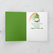 Freundes St. Patrick's Day Vierblattklee Karte (Innenseite)