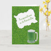 Freundes St. Patrick's Day Vierblattklee Karte (Gelbe Blume)