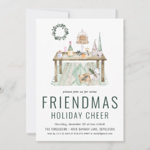Freundes-Weihnachtsfeier-Einladung Feiertagskarte