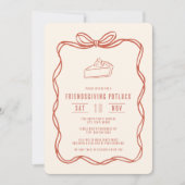 Freundesdankfest-Essen mit verschiedenen Gerichten Einladung (Vorderseite)