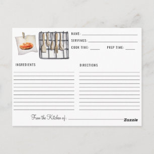 Freundesdankfest Thanksgiving Lieblingsrezepte Postkarte