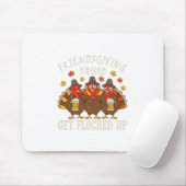 Freundesdankfest-Trupp-Puten-Dankfest-Freunde Trin Mousepad (Mit Mouse)