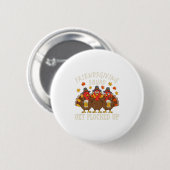 Freundesdankfest-Trupp Truthahn Erntedankfest Freu Button (Vorne & Hinten)