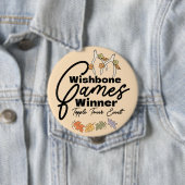 Freundesdankfest-Wishbone-Spiele-Gewinner-Button Button (Beispiel)