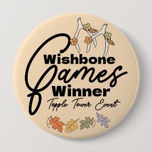 Freundesdankfest-Wishbone-Spiele-Gewinner-Button Button