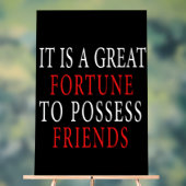 Freundesfreund Akryllisches Zeichen besitzen Acrylschild (Neutral)