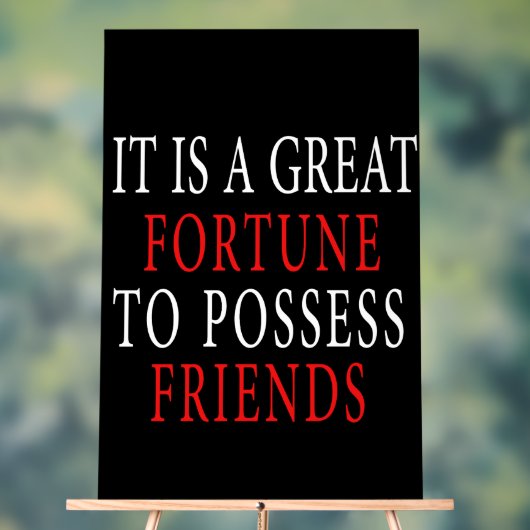 Freundesfreund Akryllisches Zeichen besitzen Acrylschild (Neutral)