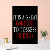 Freundesfreund Akryllisches Zeichen besitzen Acrylschild (Hochzeit)