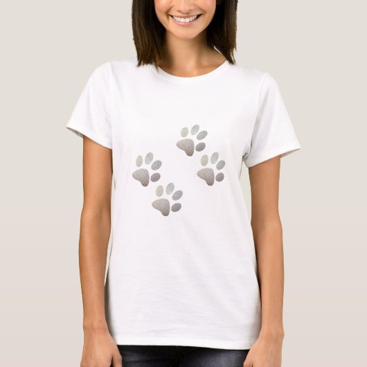 Freundhund funkelt Silberpfeffer T - Shirt (Vorderseite)