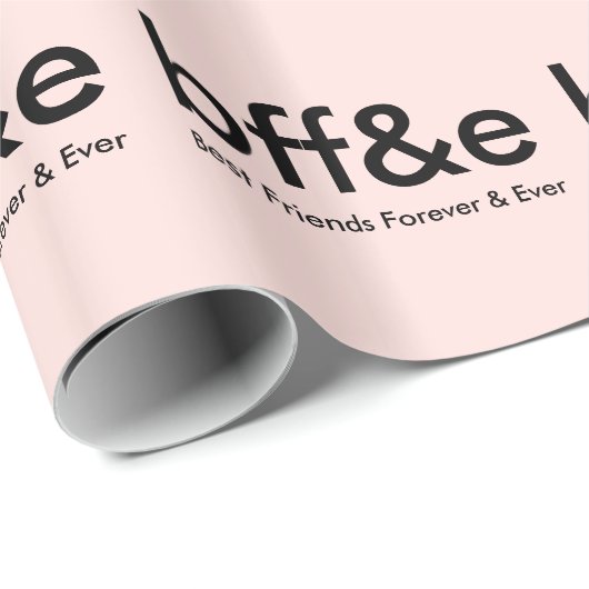 FREUNDIN-BESTE FREUND-FÜR IMMER GESCHENKPAPIER (Rolleneckpunkt)