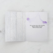 Freundin Blume auf Holz danke Karte (Innenseite)