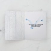 Freundin Blume auf Holz danke Karte (Innenseite)