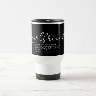 Freundin Definition Chic Script Rotes Liebesherz Reisebecher