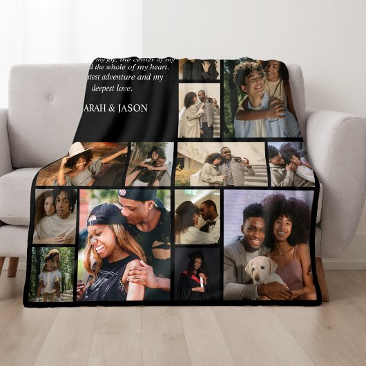 Freundin Definition Foto-Collage Fleecedecke