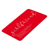 Freundin Definition Skript Liebe Herz Rot Magnet (Linke Seite)