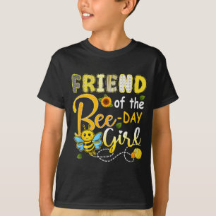Freundin des Geburtstagsmädchens lustiger Bienen-G T-Shirt