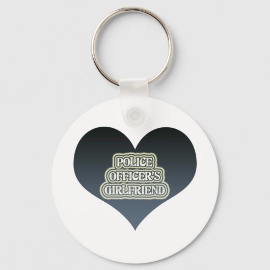 Freundin des Polizisten Schlüsselanhänger (Vorderseite)