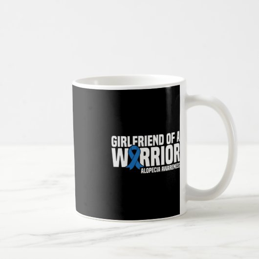 Freundin eines Warrior Blue Ribbon Alopecia Aware Kaffeetasse (Rechts)