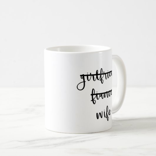 Freundin, Fiancé, Ehefrau Kaffee Tasse (VorderseiteRechts)