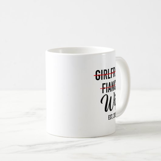 Freundin Fiancee Ehefrau Hochzeit Verheiratet Groo Kaffeetasse (VorderseiteRechts)