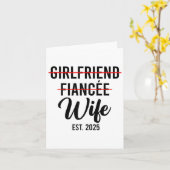 Freundin Fiancee Ehefrau Hochzeit Verheiratet Groo Karte (Gelbe Blume)