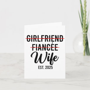 Freundin Fiancee Ehefrau Hochzeit Verheiratet Groo Karte