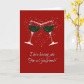 Freundin Happy Valentine's Day Funny Card Karte (Gelbe Blume)