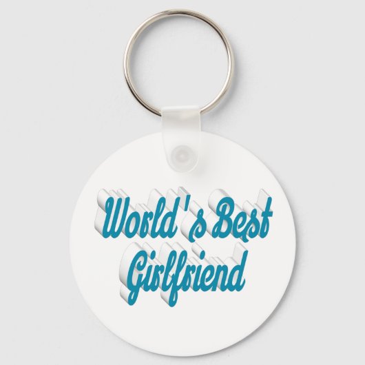 Freundin Himmelsblau Schlüsselanhänger (Vorderseite)