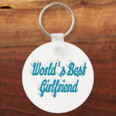 Freundin Himmelsblau Schlüsselanhänger (Vorderseite)