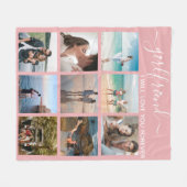 Freundin ich werde Liebe Sie Foto Collage Fleecedecke (Vorderseite (Horizontal))