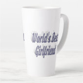 Freundin mit grauer Typografie Milchtasse (Rechte Ecke)