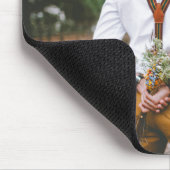 Freundin mit grünem Skript-Foto Mousepad (Ecke)