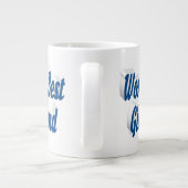 Freundin mit Halbtypografie Jumbo-Tasse (Rückseite)