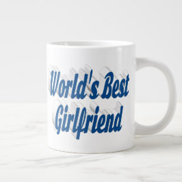 Freundin mit Halbtypografie Jumbo-Tasse