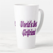 Freundin mit lila Typografie Milchtasse (Rechte Ecke)