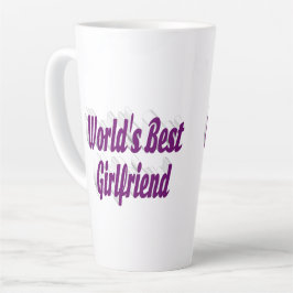 Freundin mit lila Typografie Milchtasse