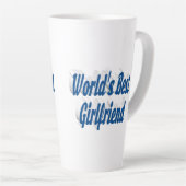 Freundin mit Meerblauer Typografie Milchtasse (Rechte Ecke)