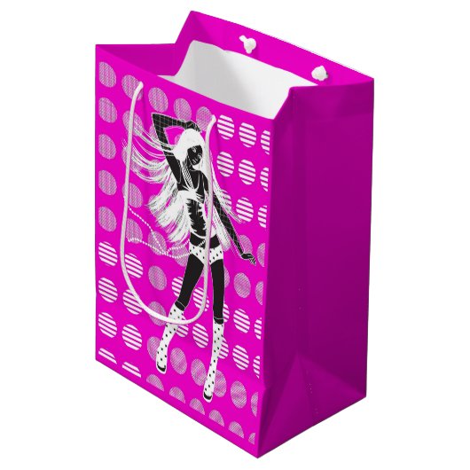 Freundin Mittlere Geschenktüte (Vorderseite Schrägansicht)