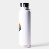 Freundin Retro-Sonnenuntergangs-Design Trinkflasche (Links)