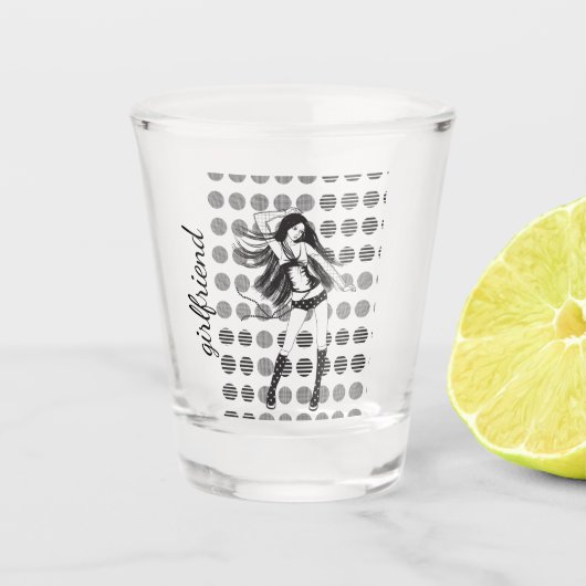 Freundin Schnapsglas (Vorderseite)