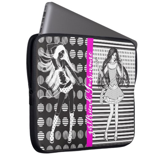 Freundin Tänzerin Laptopschutzhülle (Vorne Rechts)