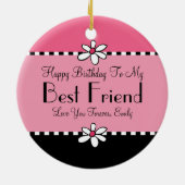 Freundin-Therapie-personalisierte Verzierung Keramikornament (Hinten)