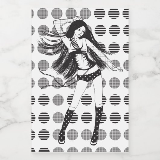 Freundin Weinetikett (Einzelnes Label)