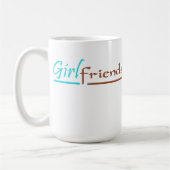 Freundinnen Caffinate zusammen Kaffeetasse (Links)