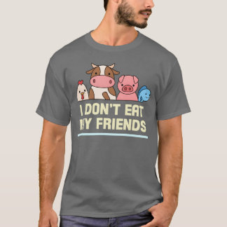 Freundinnen Hühnerkuhfisch Design für Vegane Mensc T-Shirt