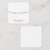 Freundinnen niedlich Freundschaft Armband Valentin Begleitkarte (Vorne/Hinten)