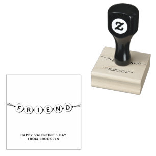 Freundinnen niedlich Freundschaft Armband Valentin Gummistempel