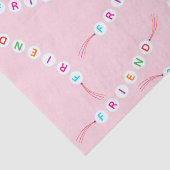 Freundinnen niedliche Freundschaftsbracelet Muster Seidenpapier (Detail)