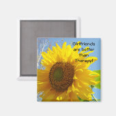 Freundinnen sind besser als Therapy! Magnete Magnet (Vorderseite/Rückseite)