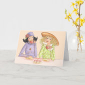 Freundinnen sind Schwestern - Grußkarte Karte (Gelbe Blume)